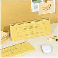 flow weekly planner butter yellow