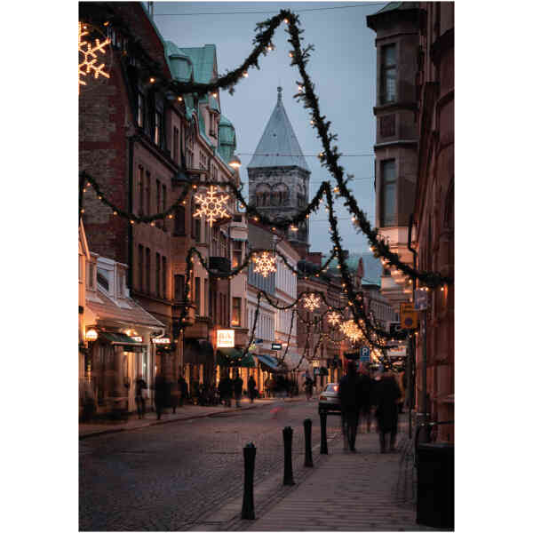 Vykort  Jul Klostergatan