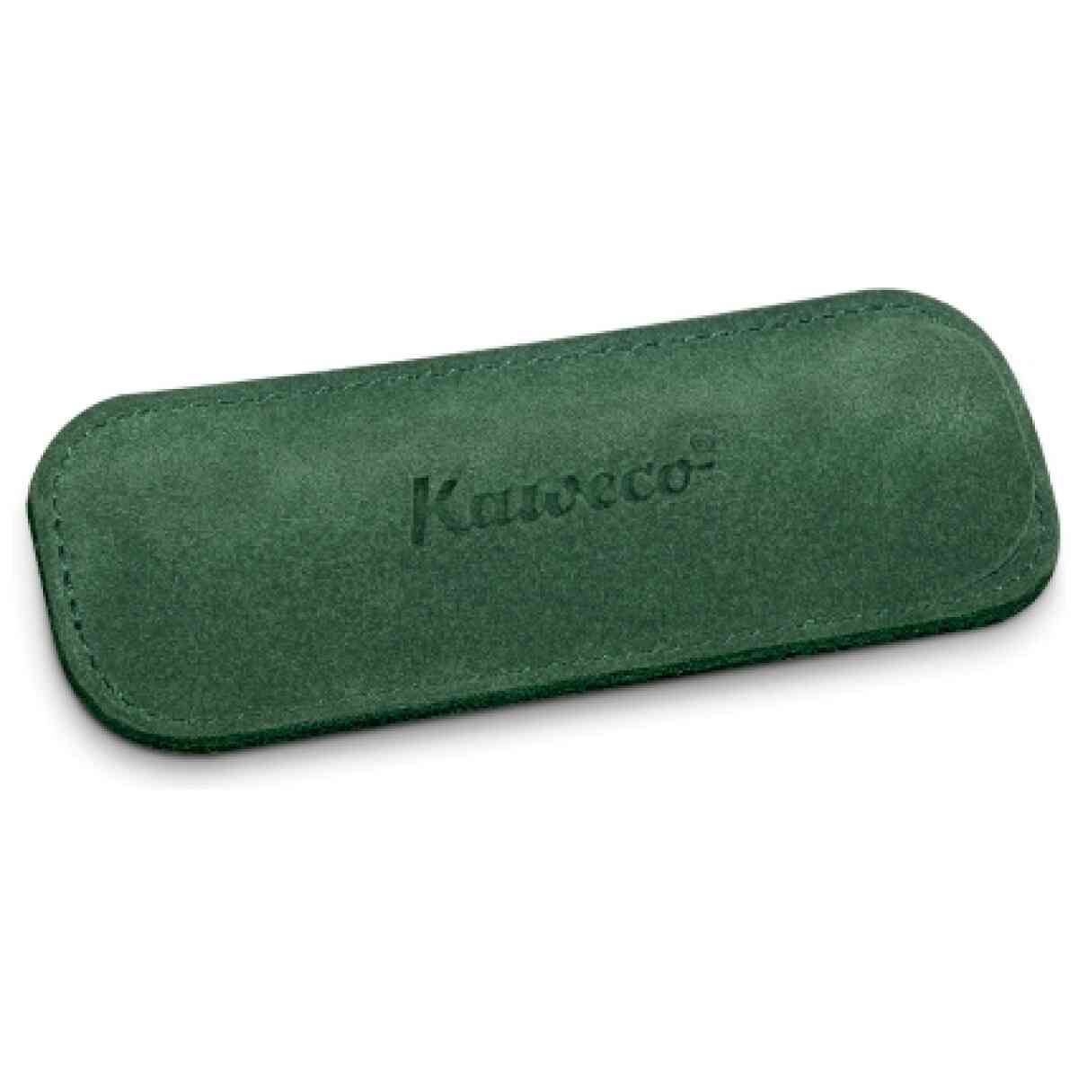 kaweco eco velours green 2 pen pouch sport