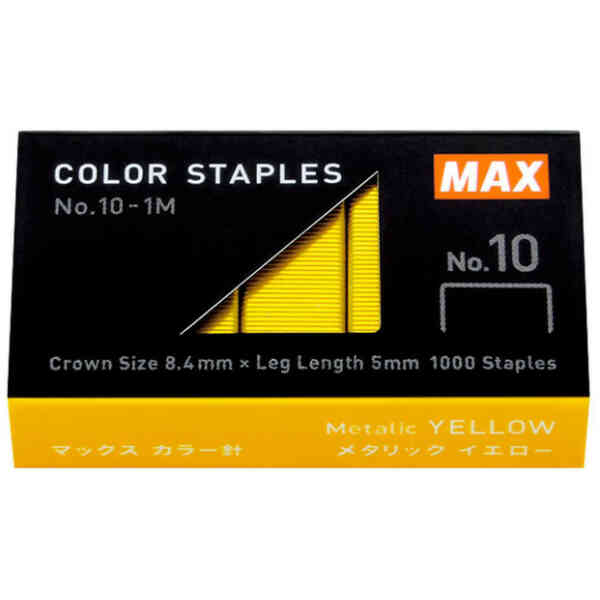 Staples yellow Max, N-10 / 1000 pcs