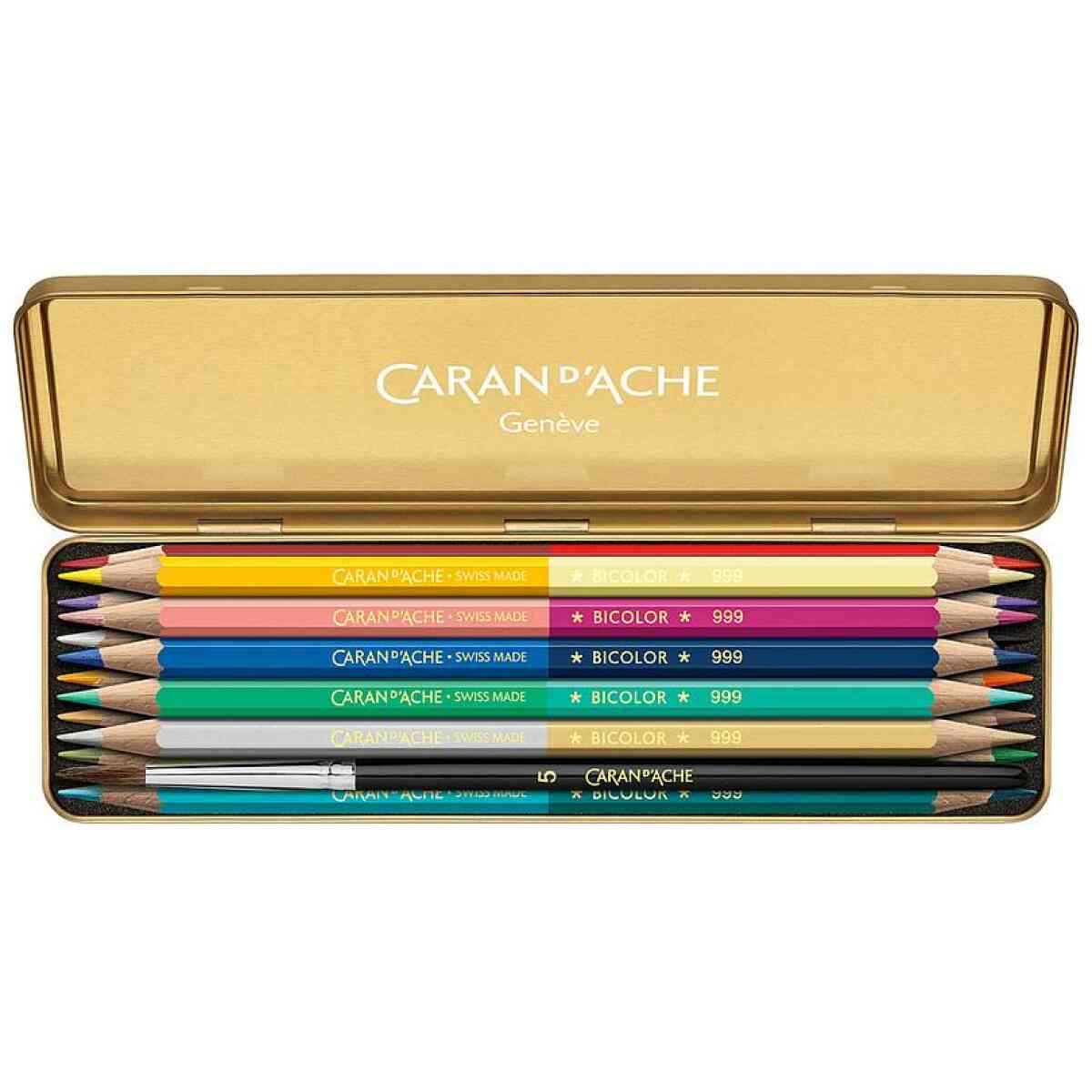 Caran d'Ache Colour Treasure Prismalo Bicolor Set of 12 Coloured Pencils (Limited Edition)
