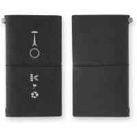 TRAVELER'S notebook TOKYO Black Notebook, Leather Cover, Regular