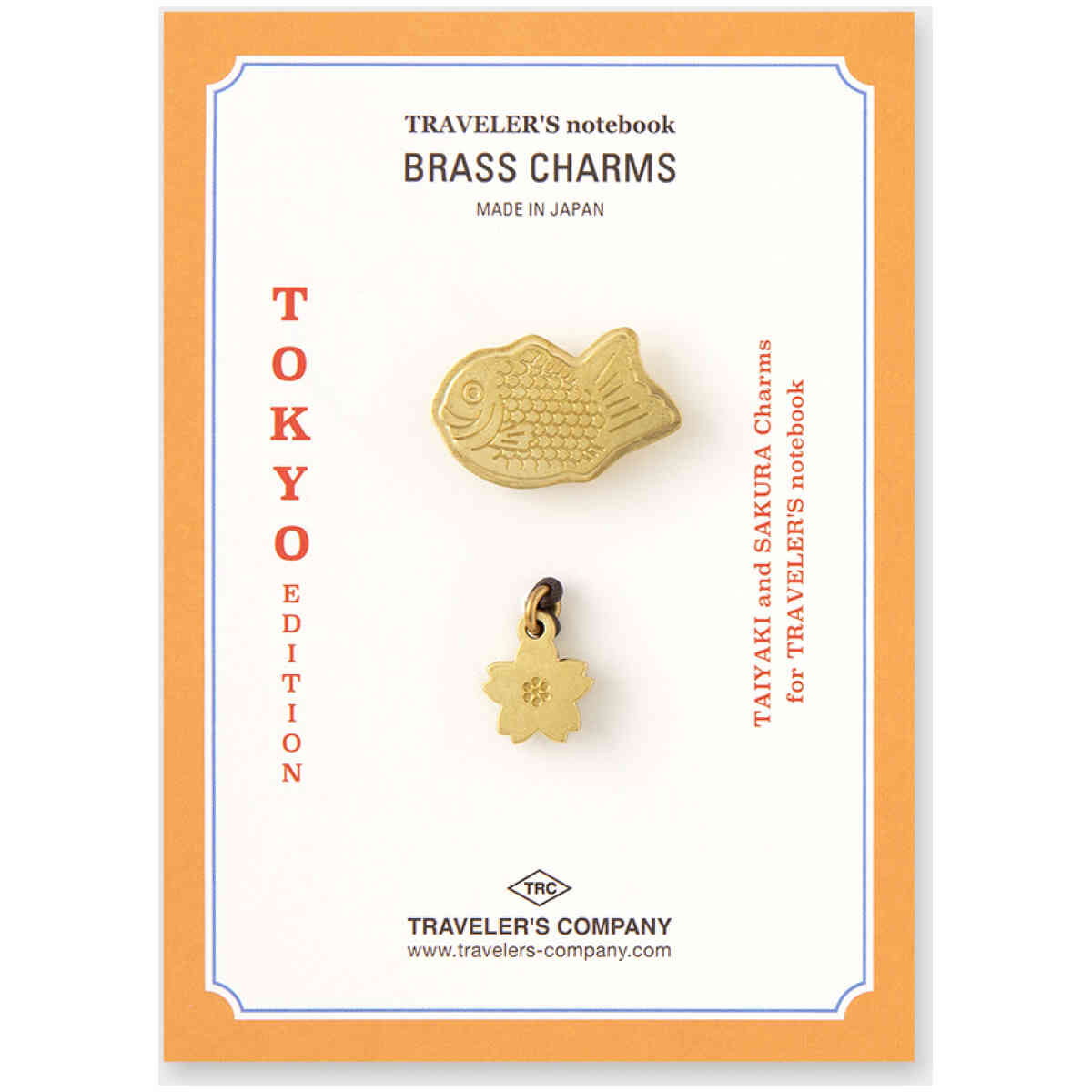 TRAVELER’S notebook BRASS CHARM TOKYO
