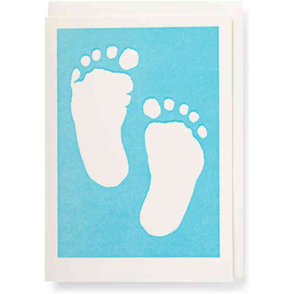 Baby feet blue