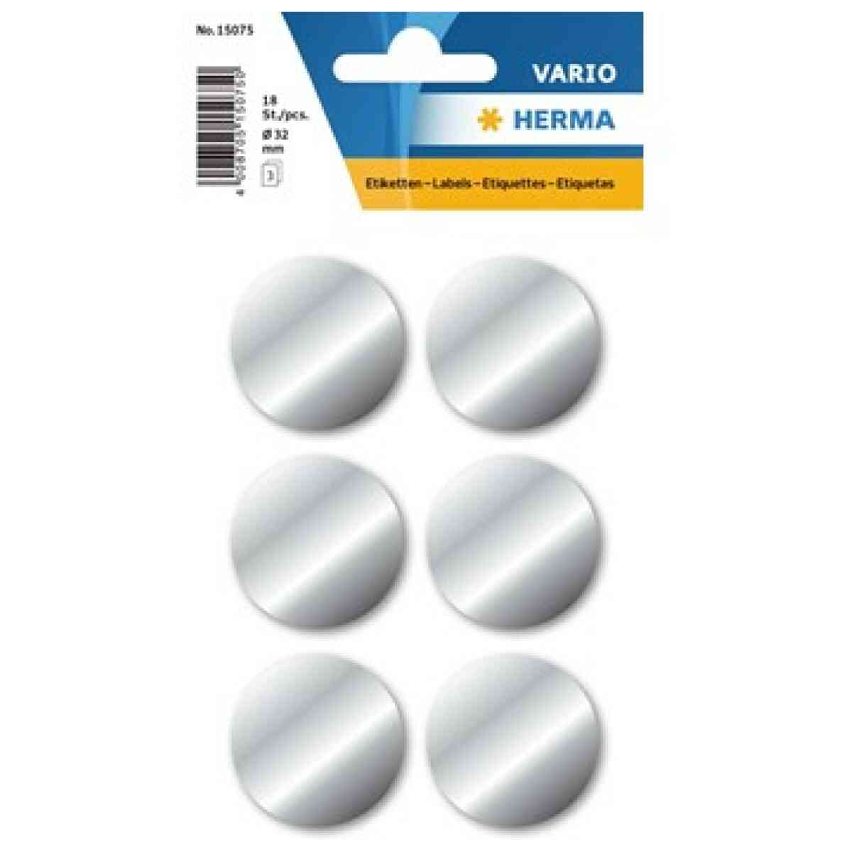 Herma etikett ø32 silver (18)