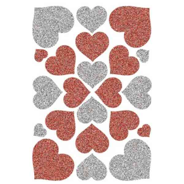Herma stickers Magic glitter hjärtan (1)