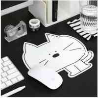 doodle mouse pad monotone cat
