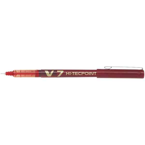Pilot Hi-Tecpoint V7 Rollerball - Red - 0,7