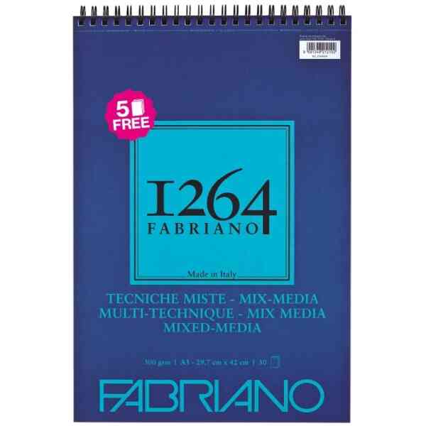 Fabriano 1264 Mixed Media - A4 + 5 Extra