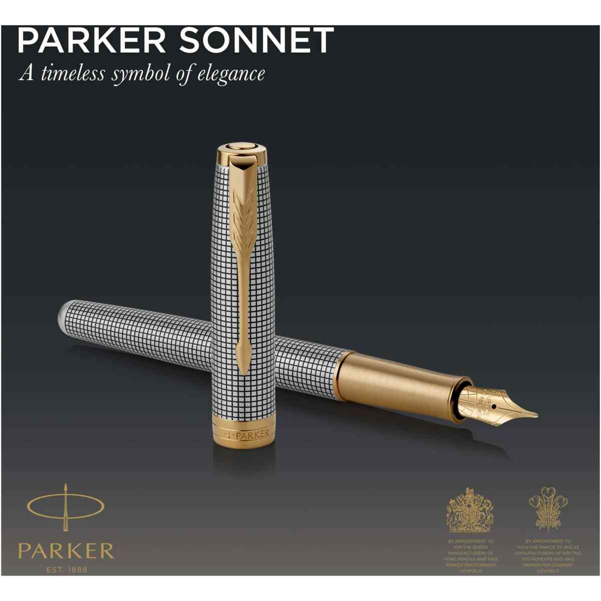 Parker Sonnet Chiselled Silver G.T Fountain pen