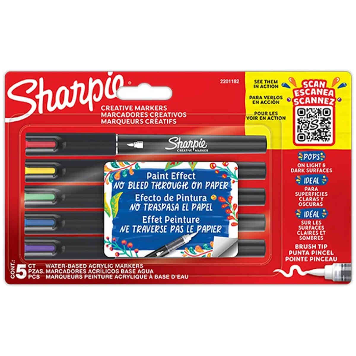 Sharpie acrylic creative marker brush BL5