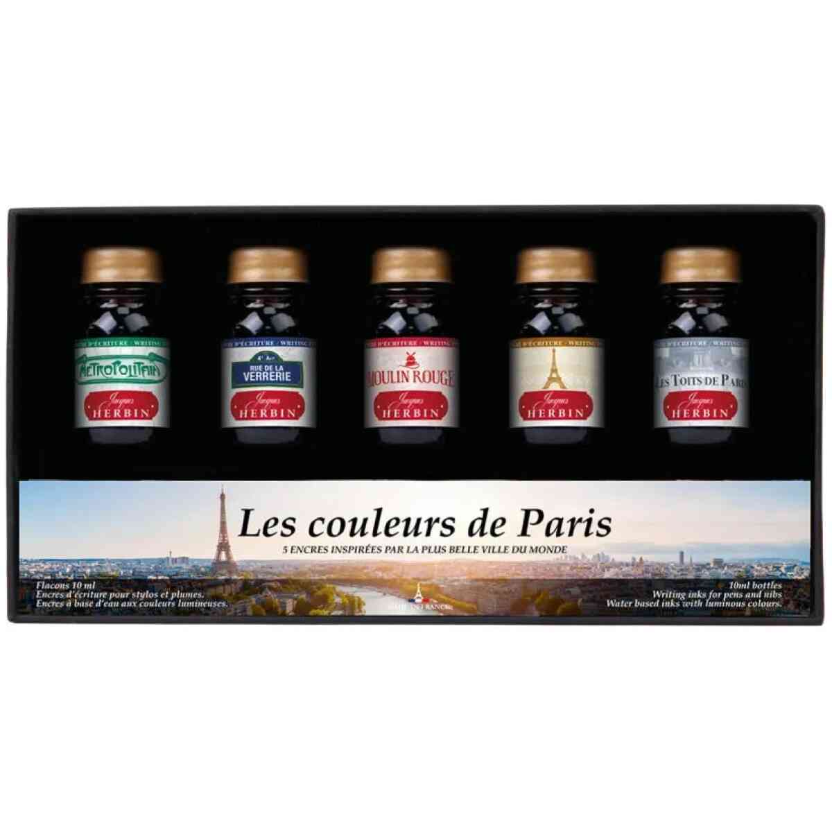 Coffret 5 Encres Couleurs DE Paris