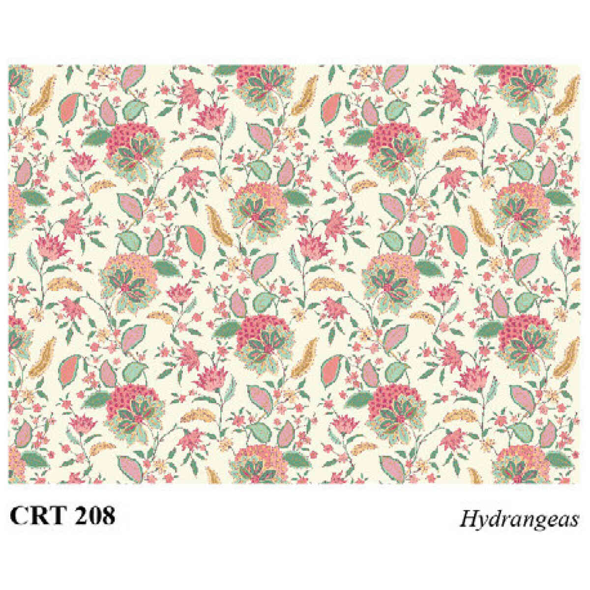Wrapping Paper cm.70x100 - Hydrangeas - CRT 208