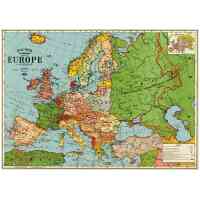 Europe Map 3 Poster Cavallini