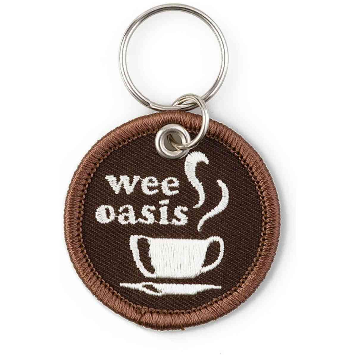 Stitch Work Keychain Coffee
