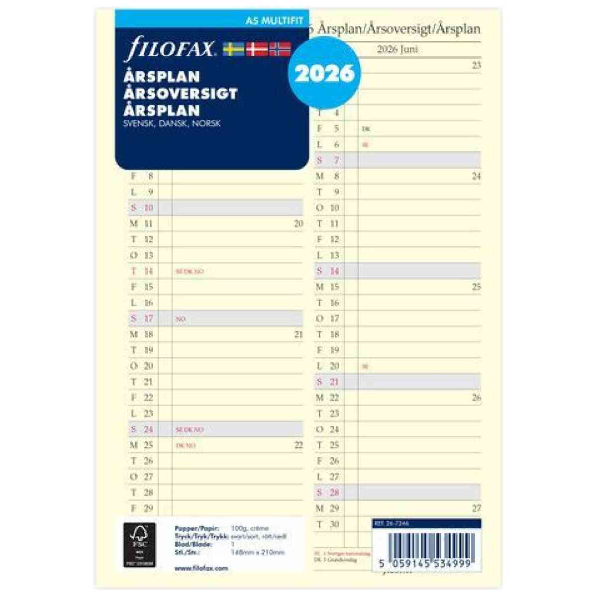 Årsplan A5 2026 Svensk/Dansk/Norsk - Bild 4