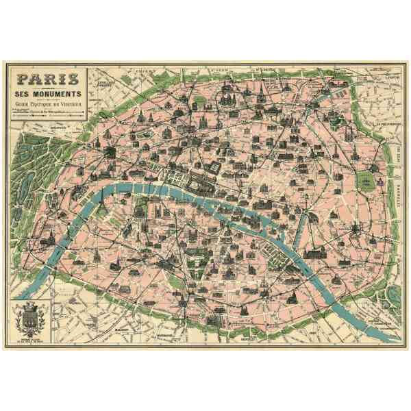 Paris Map - Poster