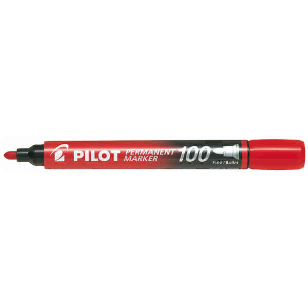 Pilot Permanent Marker - 100 - Red