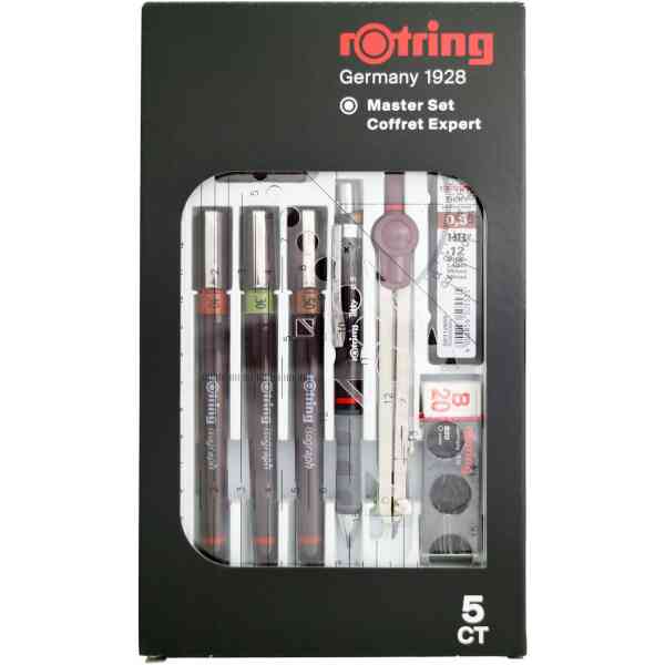 Rotring Isograph Master Set 3-pce with Compass 0,1 / 0,3 / 0,5