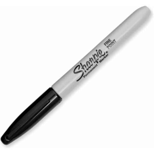 Sharpie Permanent Markers : Fine Point : Black :