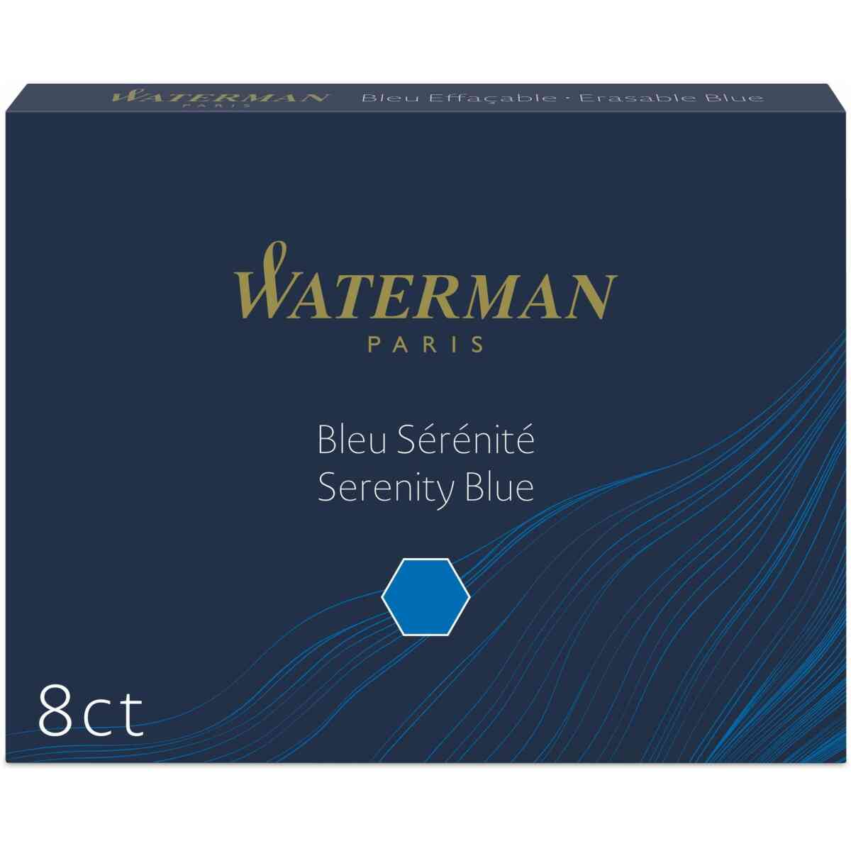 Waterman Ink Cartridge Standard Serenity Blue (former: FloridaBlue) (8)