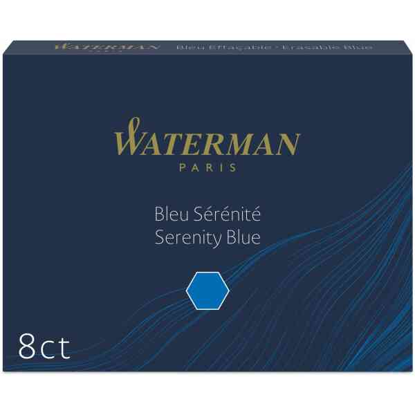 Waterman Ink Cartridge Standard Serenity Blue (former: FloridaBlue) (8)