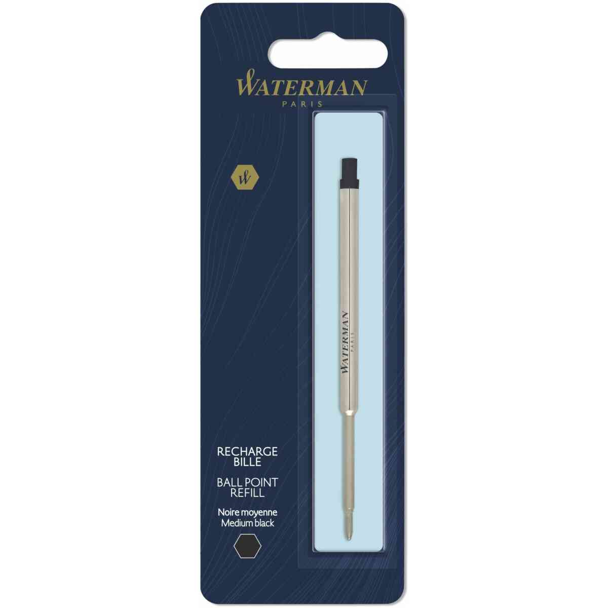 Waterman Ballpen refill Standard Maxima Black 1-Blister M