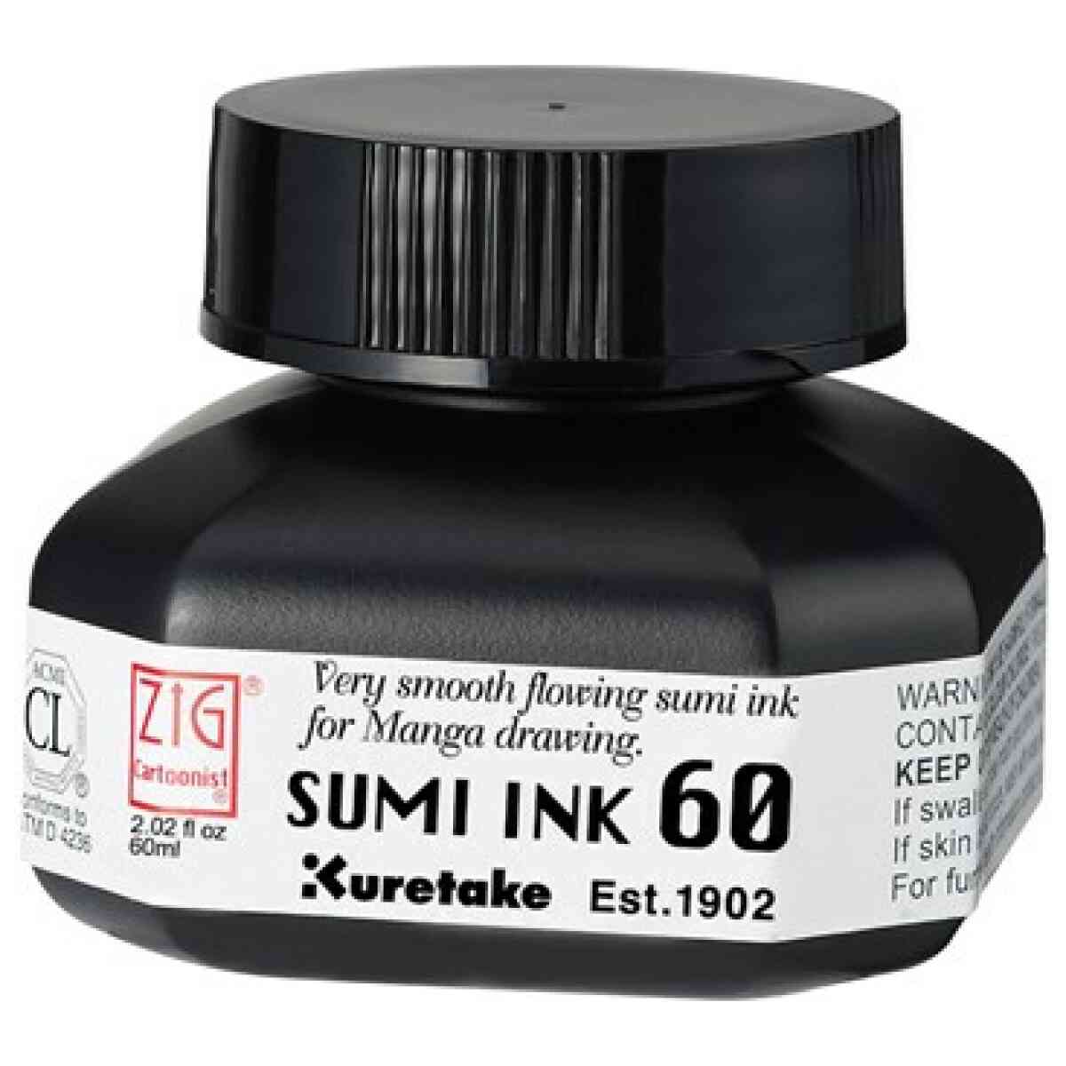 ZIG Cartoonist Sumi Ink 60 svart