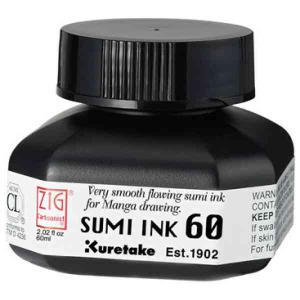 ZIG Cartoonist Sumi Ink 60 svart