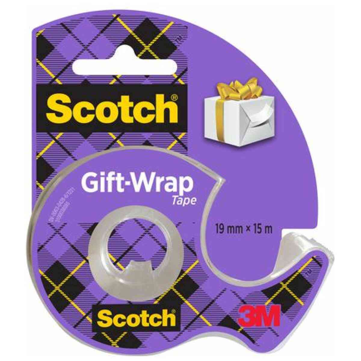Presenttejp SCOTCH inkl. hållar 19mmx15m