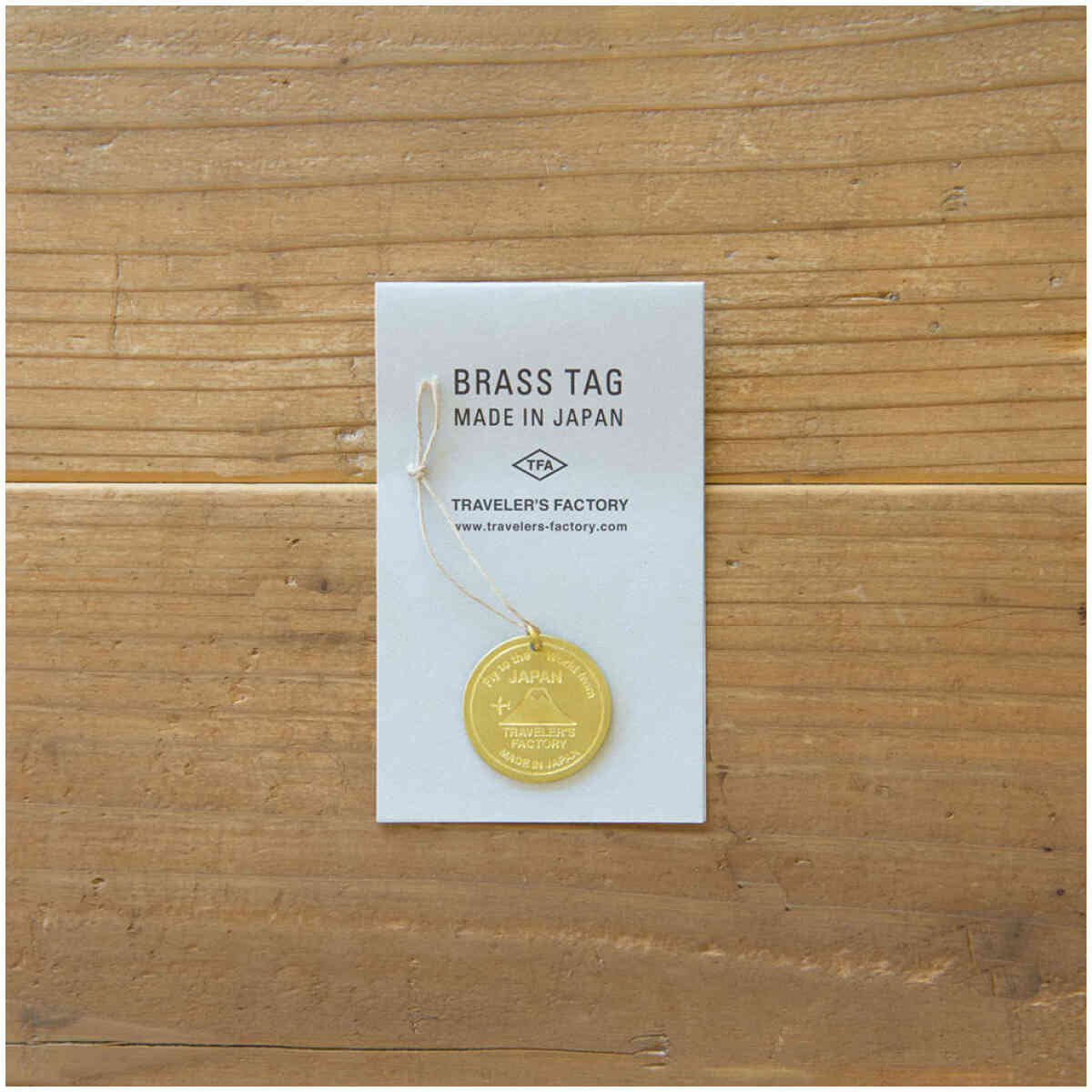 Travelers Factory Brass Tag Japan Trip