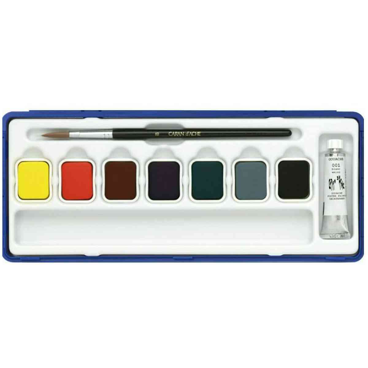 Gouachefärg Caran d´Ache Gouache Studio, 8 Pans