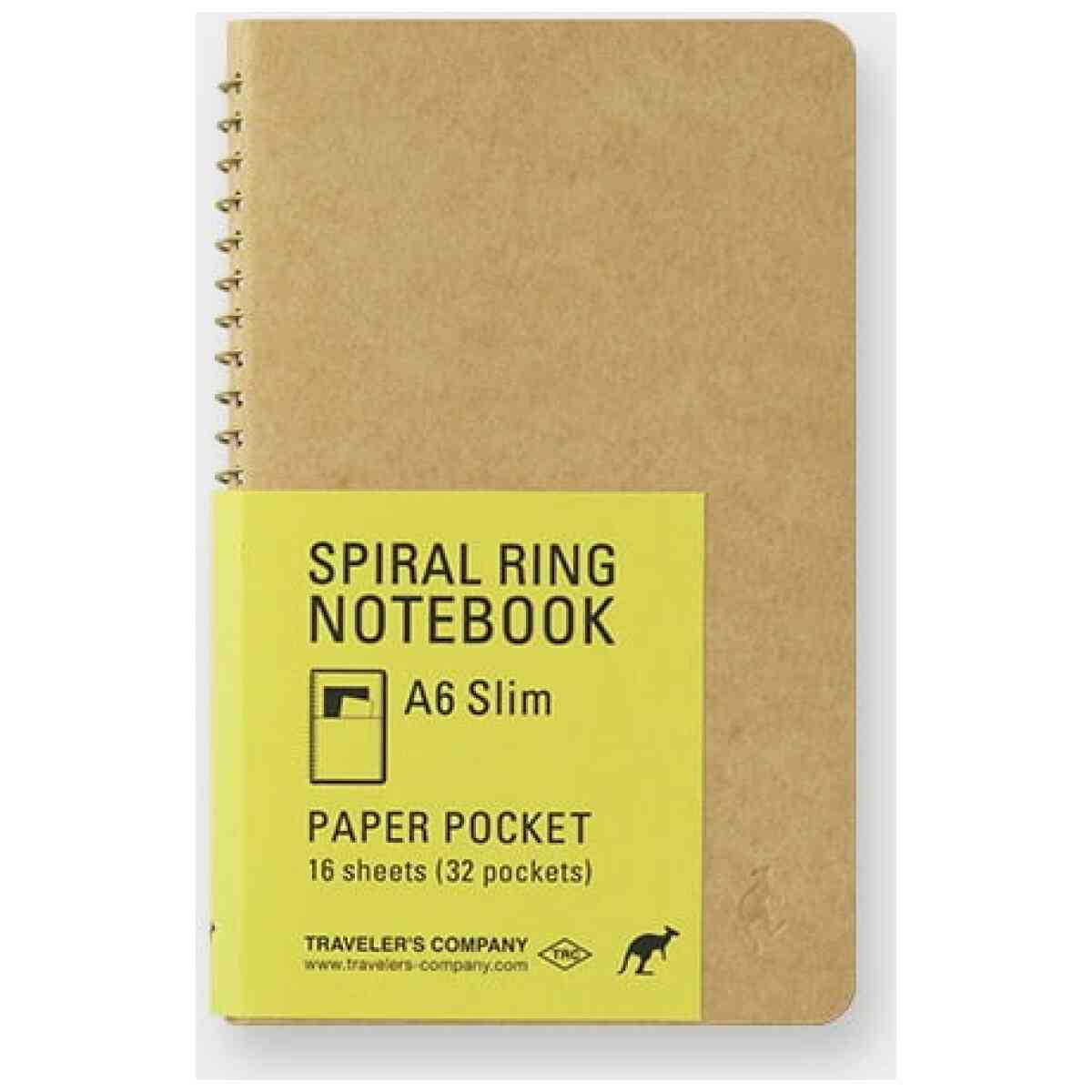 TRC SPIRAL RING NOTEBOOK A6 Slim Paper Pocket