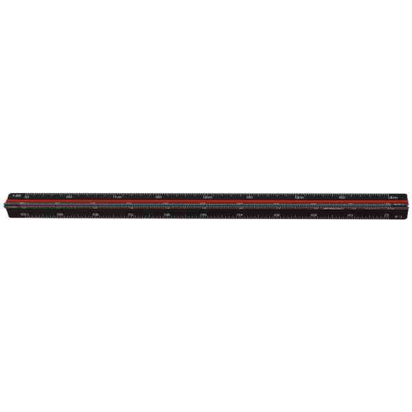 Black aluminum triangular scale, 20cm