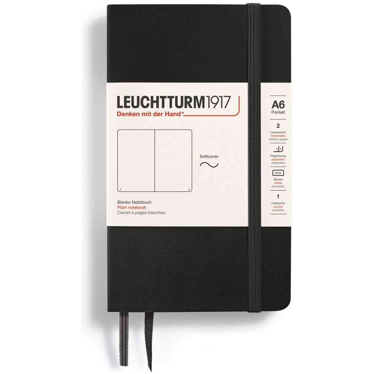 Leuchtturm1917 Notebook A6 Soft Black - Bild 2