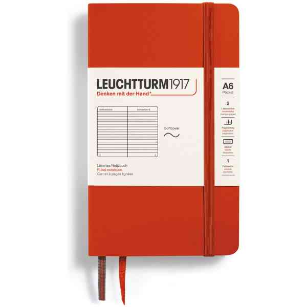 Leuchtturm1917 Notebook A6 Soft Fox Red