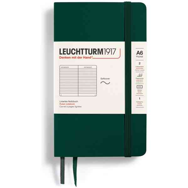 Leuchtturm1917 Notebook A6 Soft Forest Green