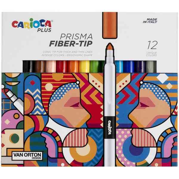 CARIOCA PLUS PRISMA FIBERSPETS - 12-pack