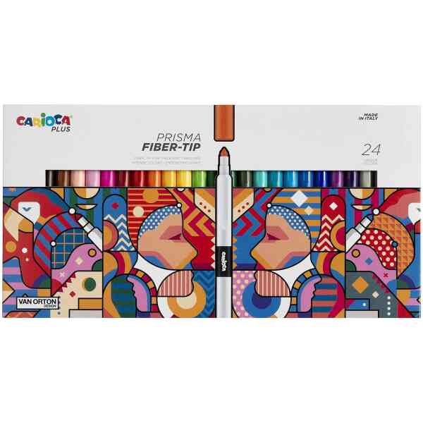 CARIOCA PLUS PRISMA FIBERSPETS - 24-pack
