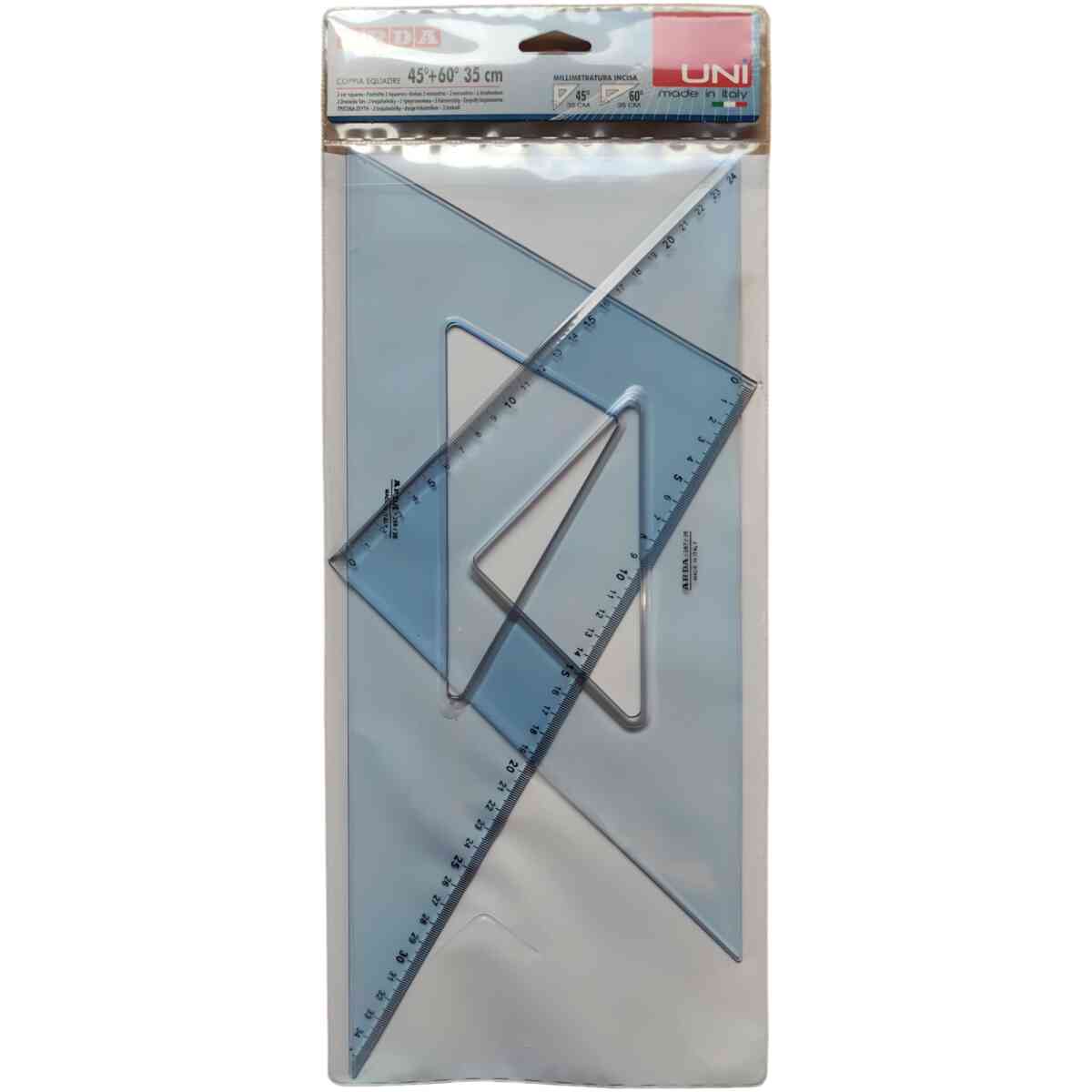 UNI 2 squares 45° e 60° 35cm