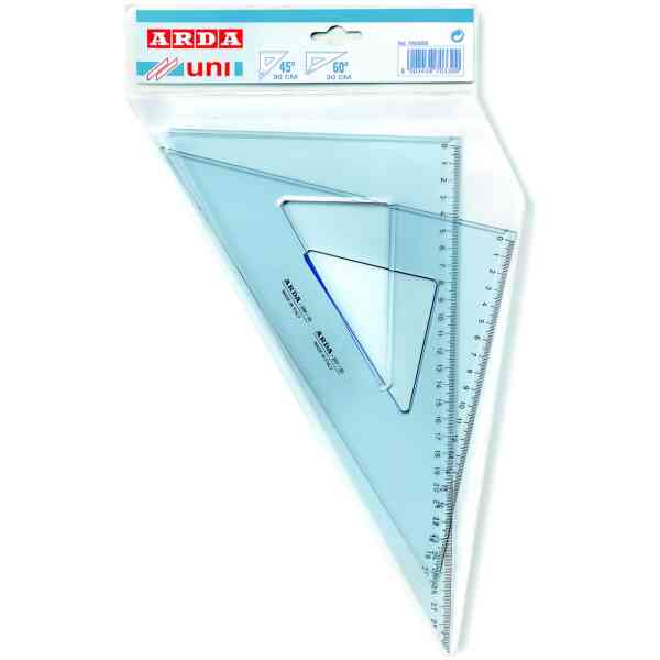 UNI 2 squares 45° e 60° 30cm