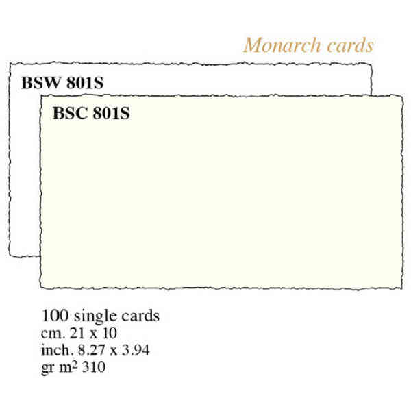 Single Cards cm.21x10 (x100) - BSC 801S