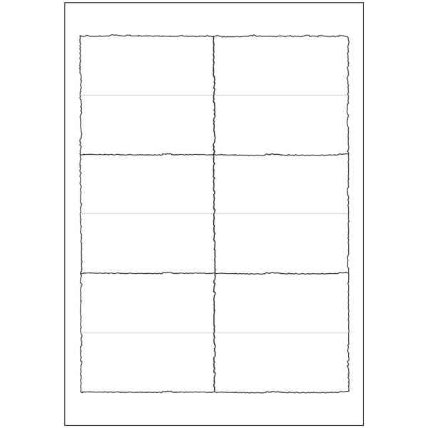 Place Cards cm.9,5x8,5 A4 Box x150 - BSP 210LW