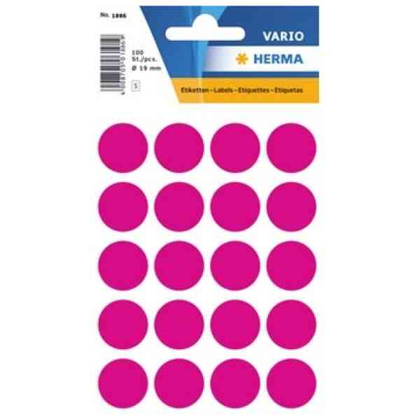 Herma etikett ø19 Rosa (100)