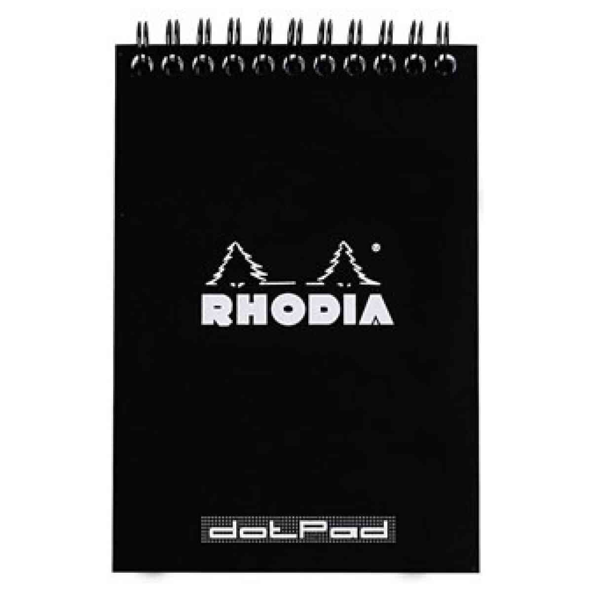 Rhodia NotePad wire black A6 dot