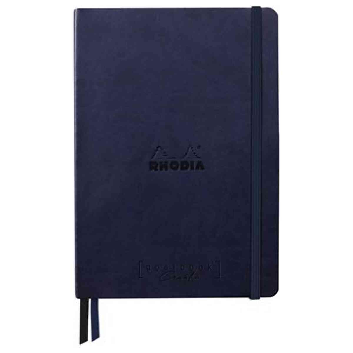 Rhodiarama Goalbook Creation black Maya A5 dot midnig
