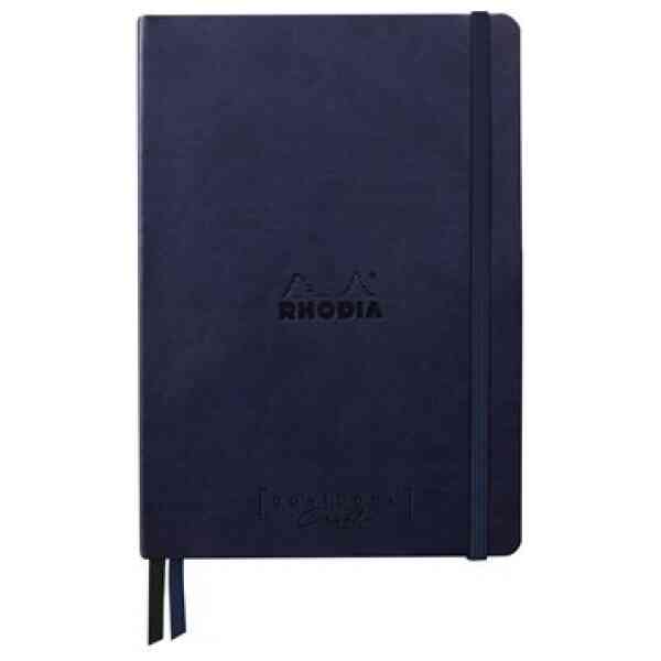 Rhodiarama Goalbook Creation black Maya A5 dot midnig