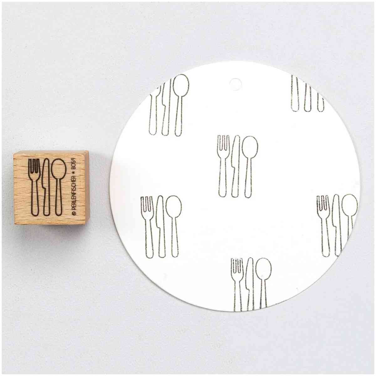 Stamp : Cutlery outline Artikel: B059