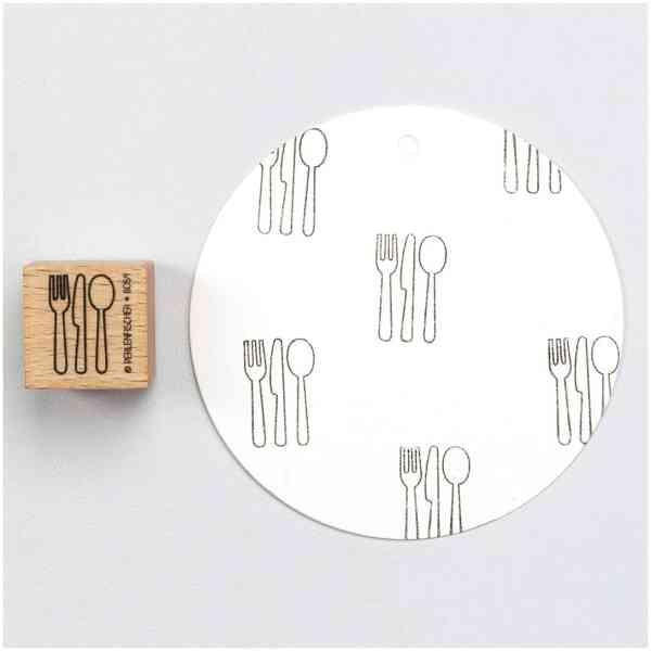 Stamp : Cutlery outline Artikel: B059