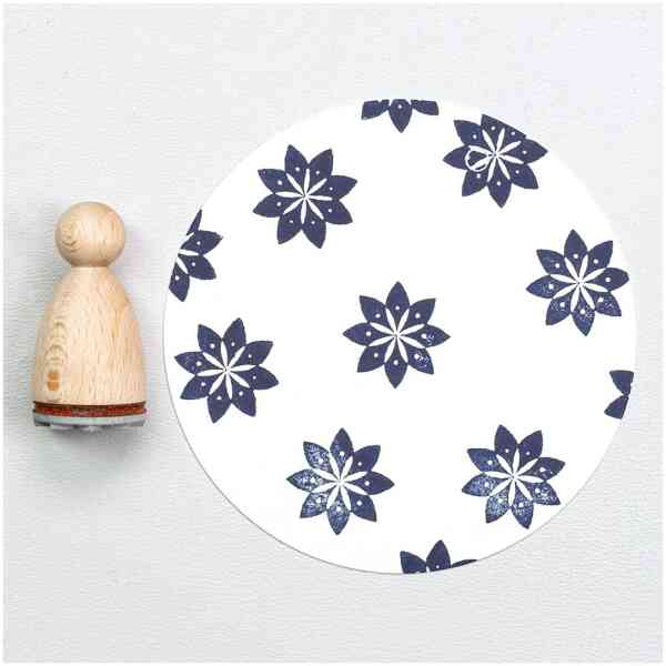 Stamp : Star flower 1 dots Artikel: E079